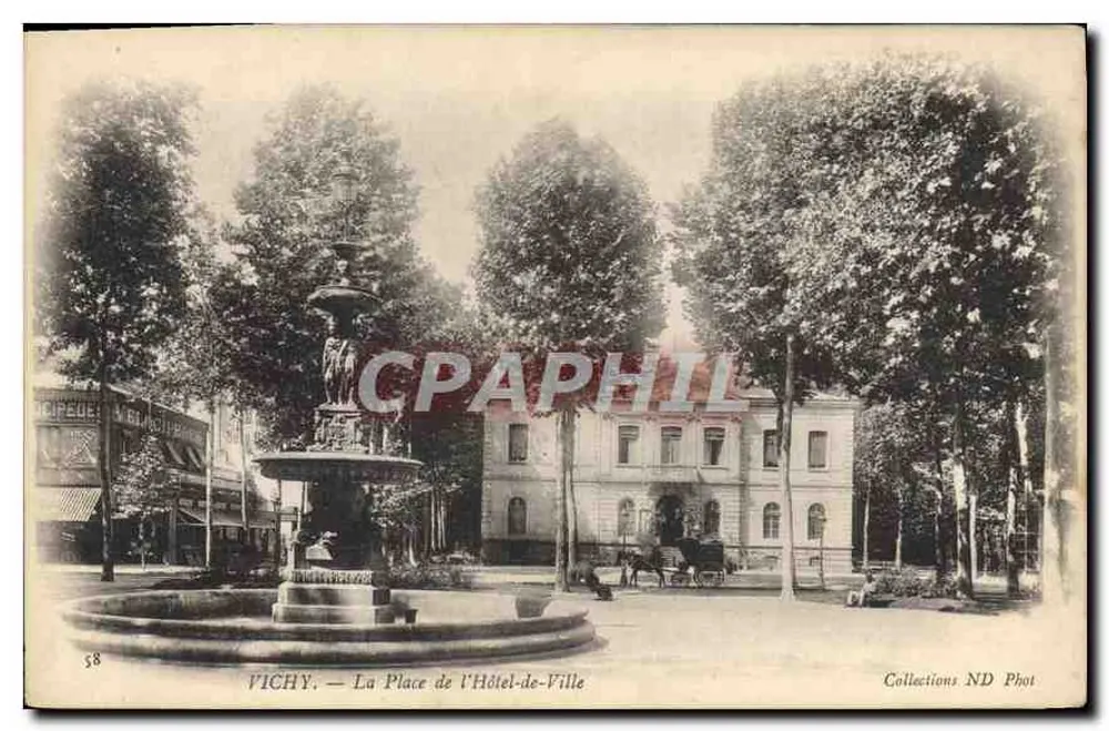 Vichy — Der Rathausplatz — Sammlung ND Phot - Vorderseite