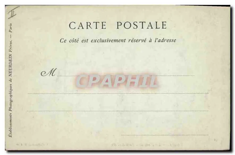 Vichy — Der Rathausplatz — Sammlung ND Phot - Rückseite