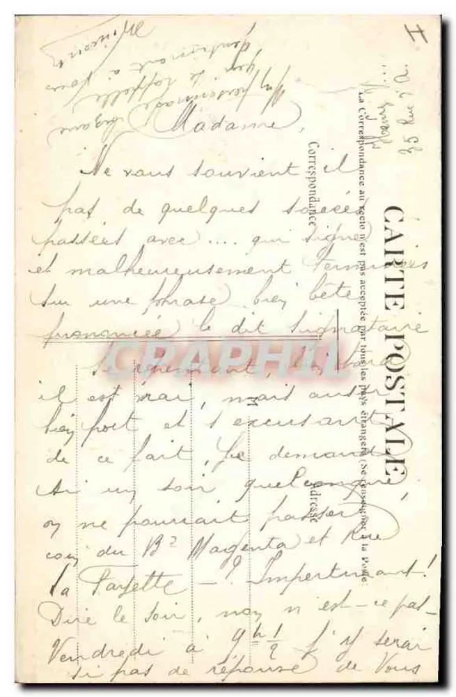 Buttes Chaumont — Através das árvores — E.V. 475 - Verso