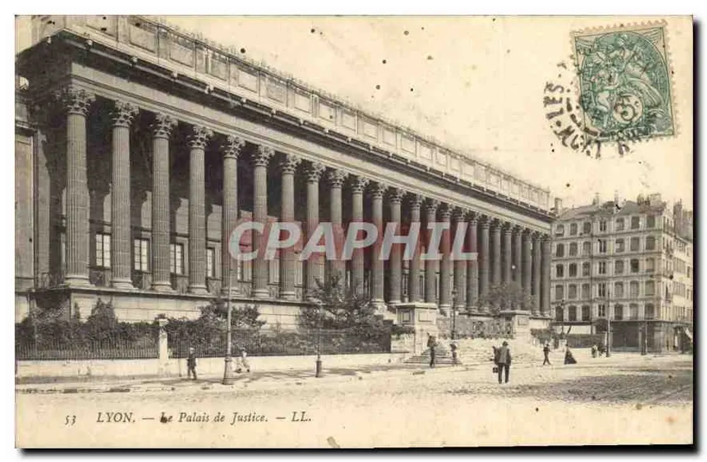 LYON. — O Palácio de Justiça. — LL. - Frente