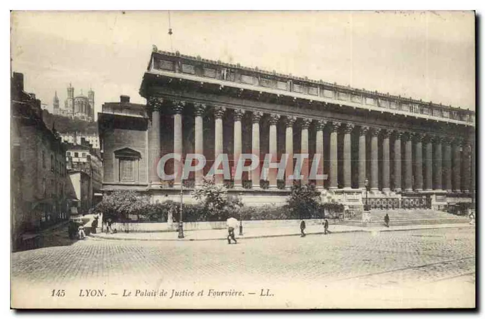 LYON — O Palácio de Justiça e Fourvière — LL. — n°145 - Frente