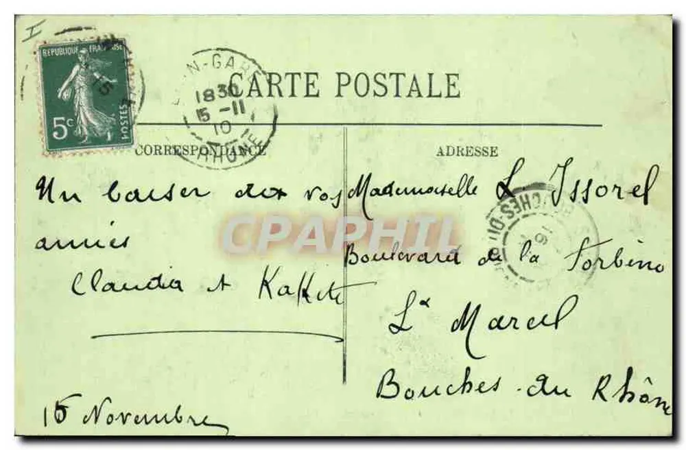 LYON — O Palácio de Justiça e Fourvière — LL. — n°145 - Verso