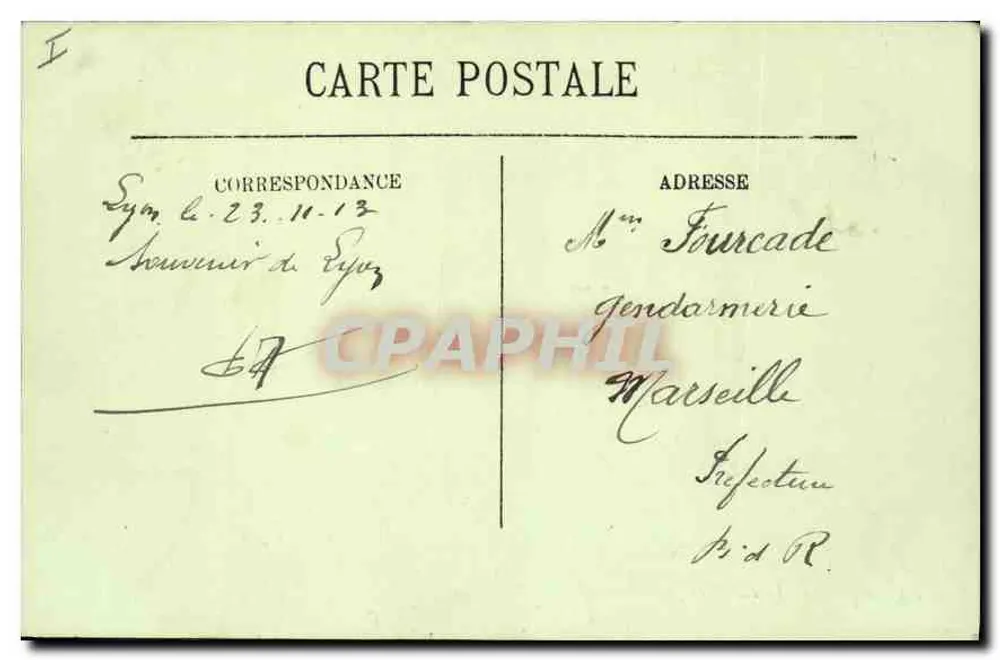LYON — O Palácio de Justiça — LL. — SRIEOTA - Verso