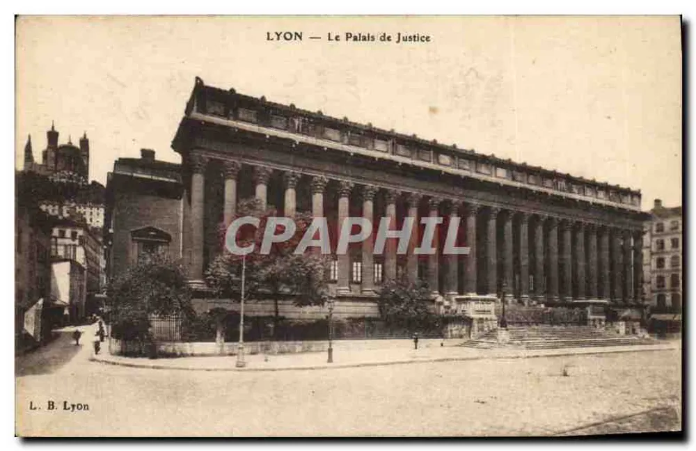 LYON — O Palácio de Justiça — L. B. Lyon - Frente