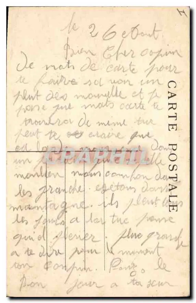 LYON — O Palácio de Justiça — L. B. Lyon - Verso