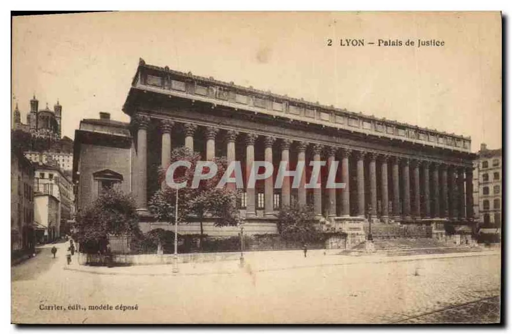 LYON — Palácio de Justiça — Carrier, editor, modelo depositado - Frente