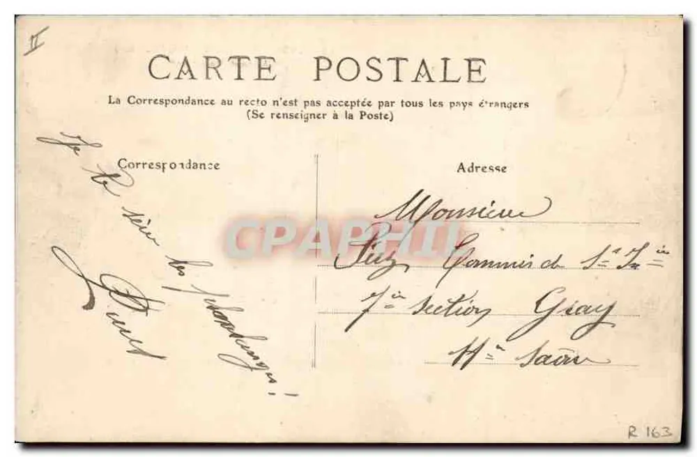 LYON - Palast der Justiz, Fourvière und die Metalltürme — J. Augagneur, Verlag, Lyon, Nr. 12 - Rückseite