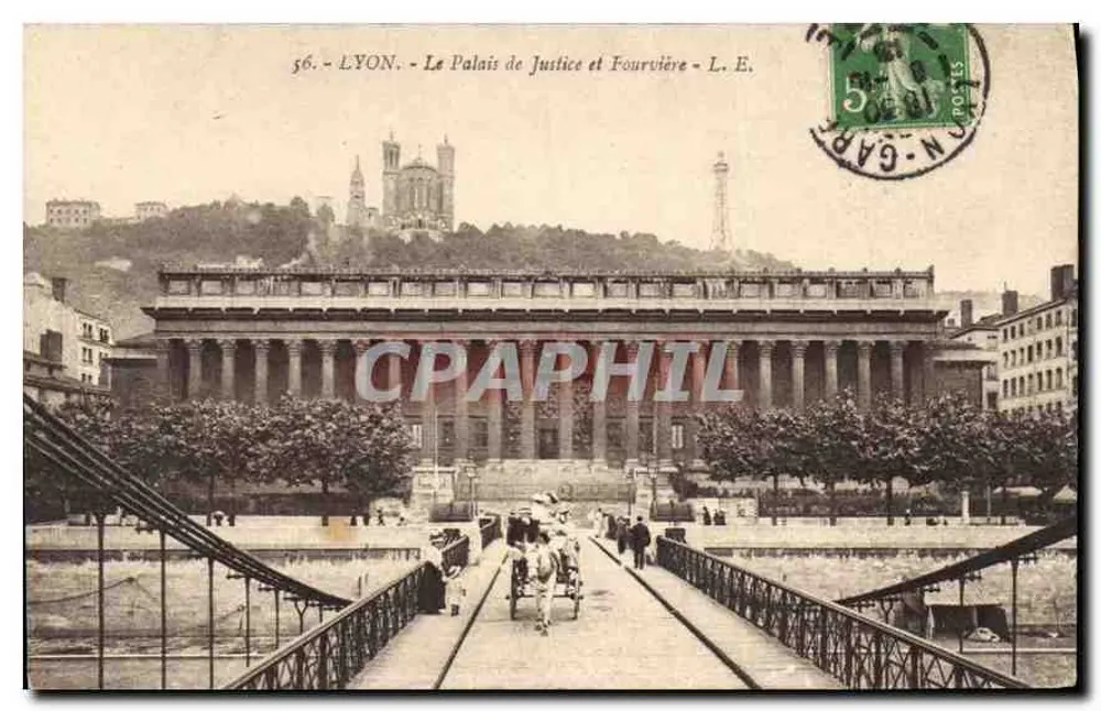 LYON - O Palácio de Justiça e Fourvière - L. E. - Frente