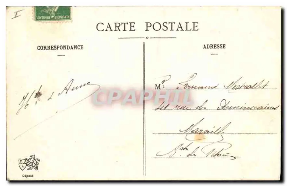 LYON - O Palácio de Justiça e Fourvière - L. E. - Verso