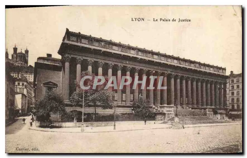LYON — Het Paleis van Justitie — Carrier, edit. - Voorkant