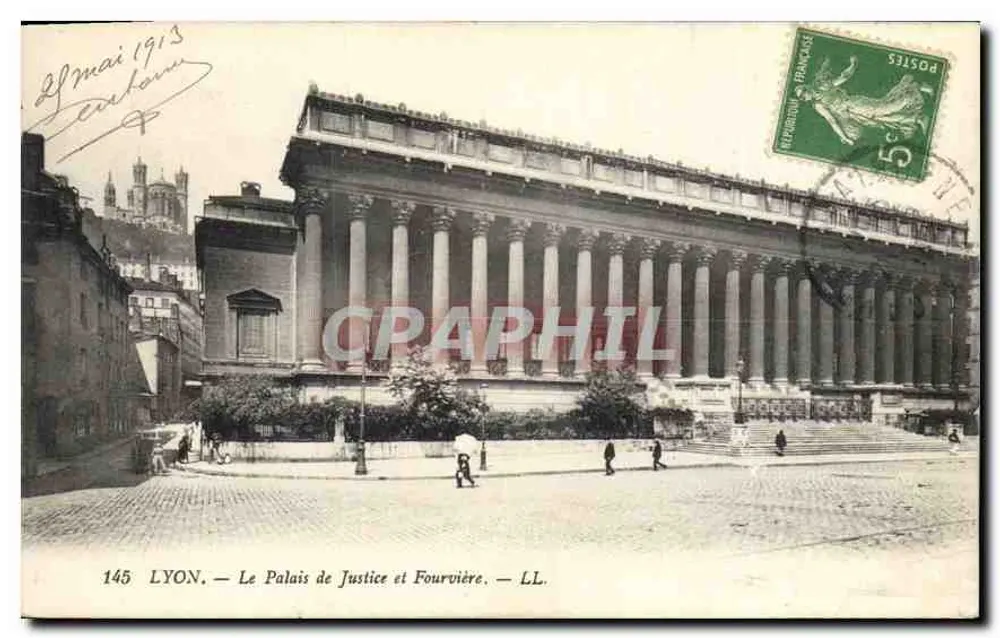 LYON — O Palácio de Justiça e Fourvière — LL. n°145 - Frente