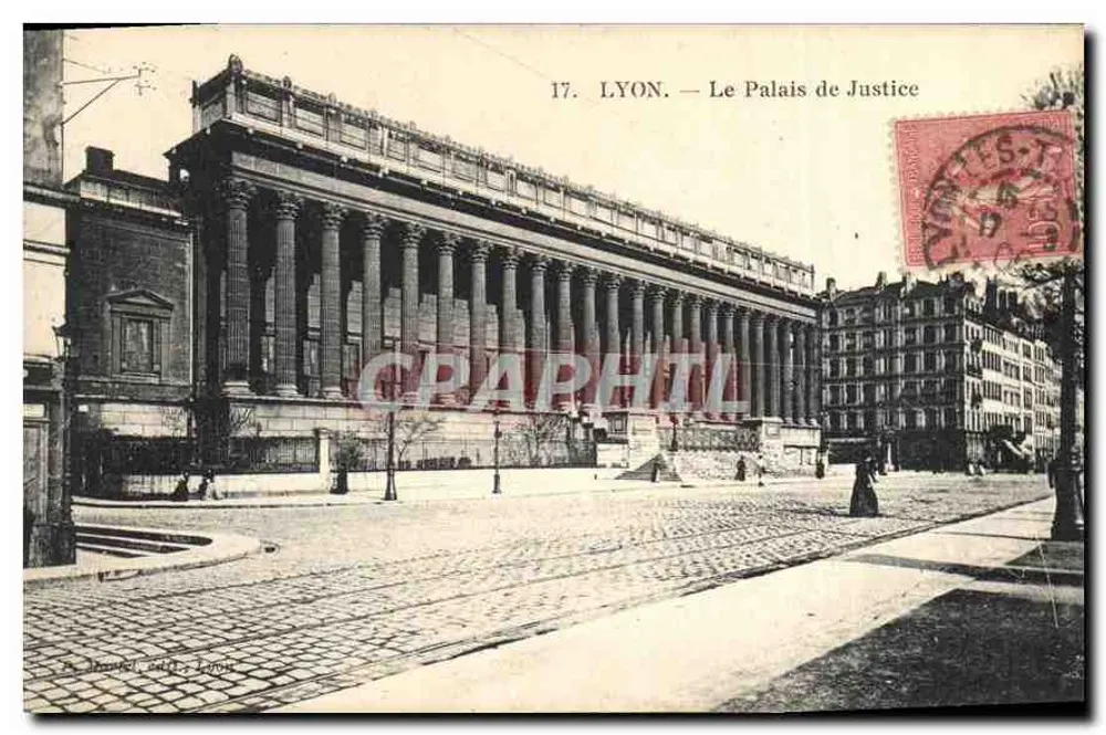 LYON — O Palácio de Justiça — J. Jarnet, Lyon - Frente