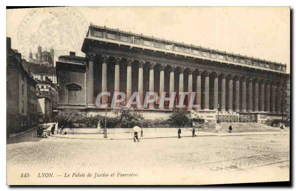LYON — O Palácio de Justiça e Fourvière — 145 - Frente