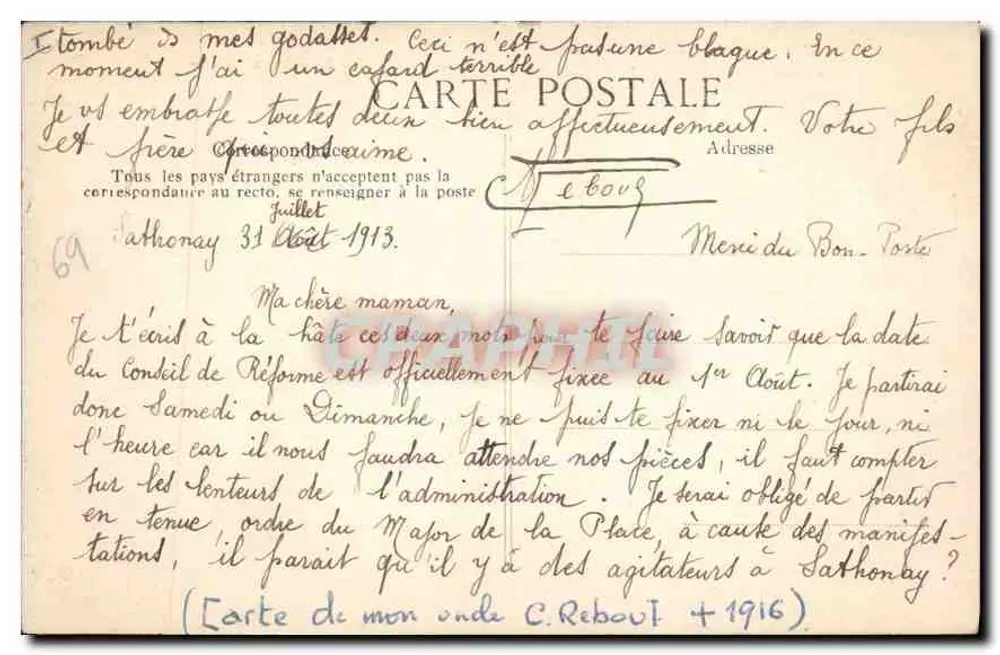 LYON — Het Paleis van Justitie — Uitgever B.D. n° 2012 - Achterkant