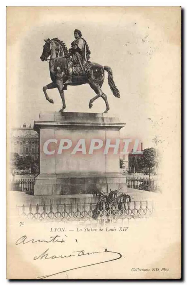 LYON — A Estátua de Luís XIV — Collections ND Phot - Frente