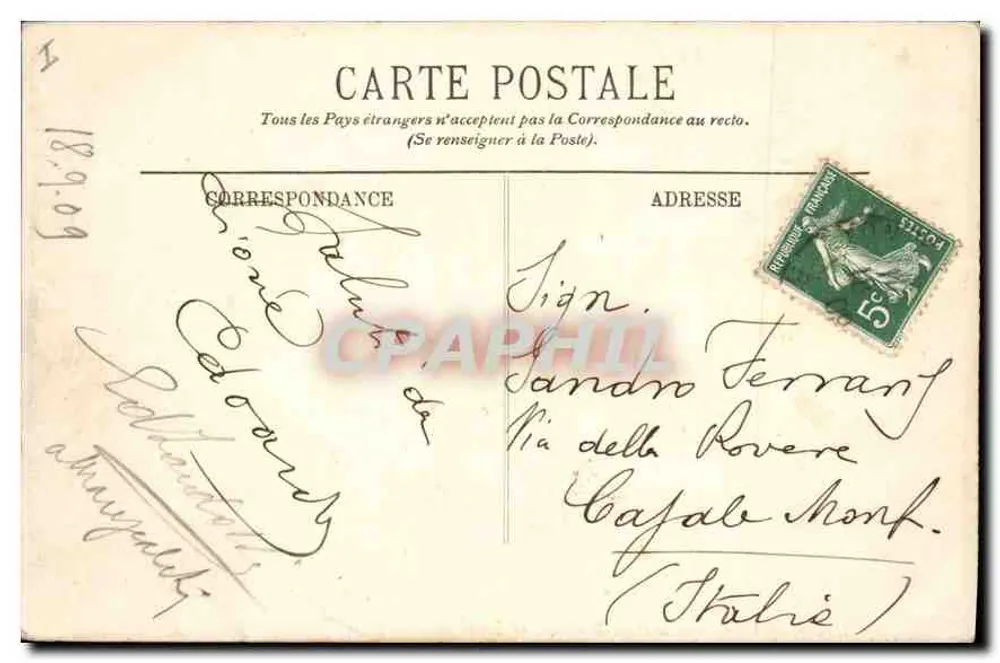 LYON — Ein Eckbereich der Place Bellecour — Die Schwäne — L.L. — n°502 - Rückseite