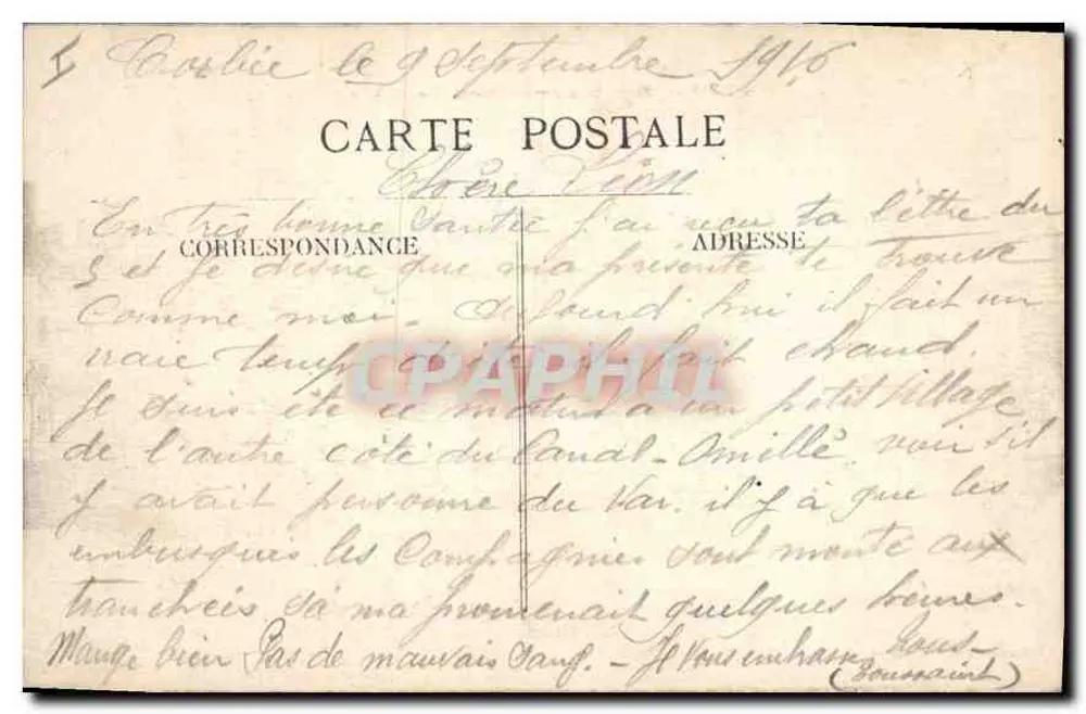 LYON — Praça Bellecour — Estátua de Luís XIV — Carrier, editor Depositado - Verso