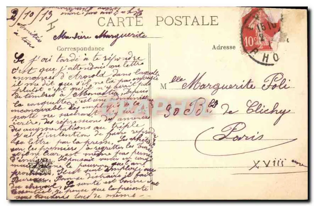 LYON - A Bolsa - L. E. Bolié, o R. e a G. - Verso