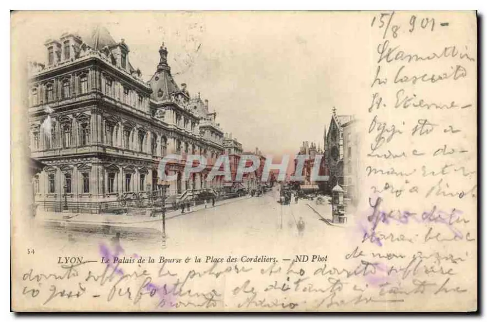 LYON — Palais de la Bourse & Place des Cordeliers — ND Phot - Vorderseite