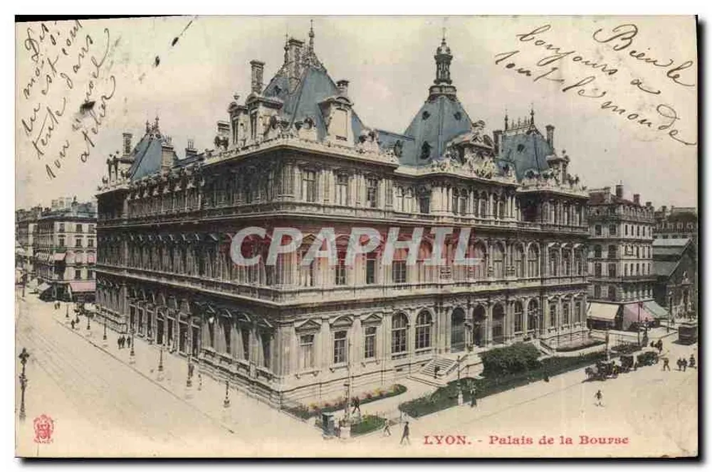 LYON. - Palácio da Bolsa — vista arquitetônica — editor não identificado - Frente