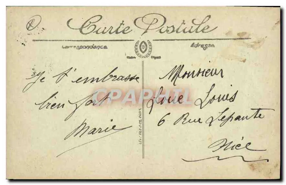 LYON — Die Place des Cordeliers und das Palais de la Bourse — LL - Rückseite