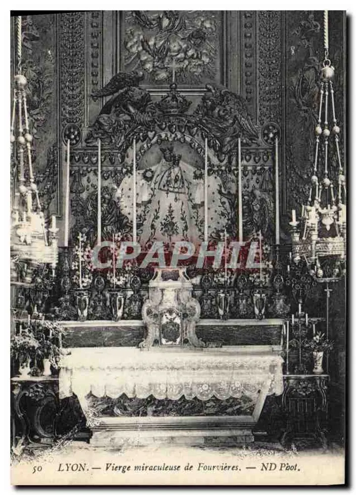 LYON — Virgem Milagrosa de Fourvières — ND Pdot. - Frente
