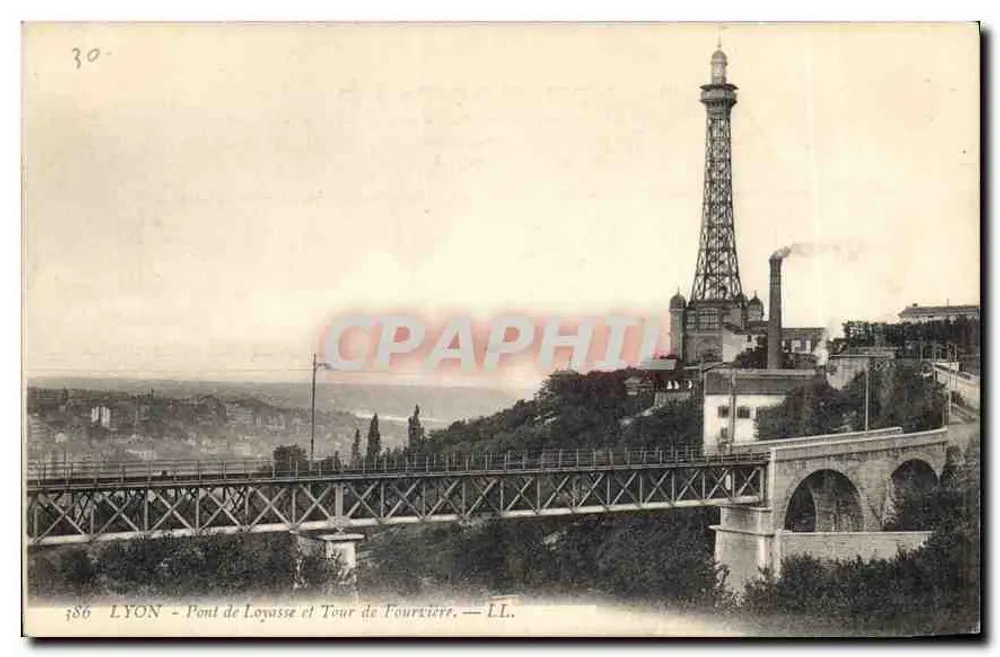 LYON - Brücke Loyasse und Tour de Tourrière — LL. - Vorderseite