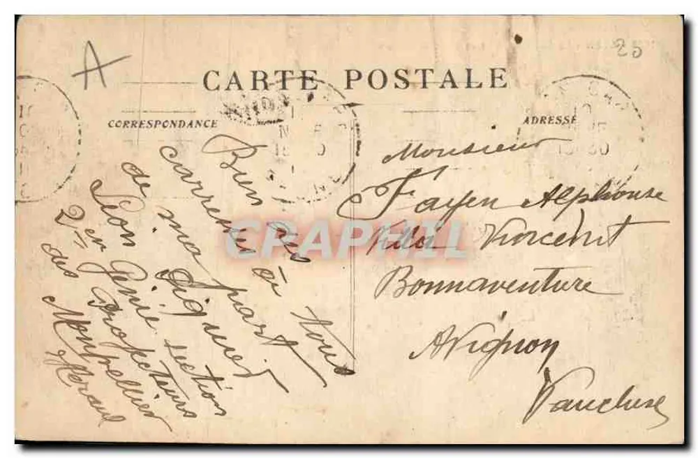 LYON - Die Metalltürme und die Basilika — n°1029 - Rückseite