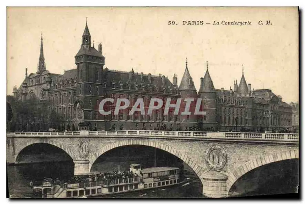 Paris — A Conciergerie — C.M. n°59 - Frente