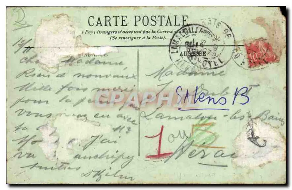 PARIS — O Trocadéro — LL. — n° 243 - Verso