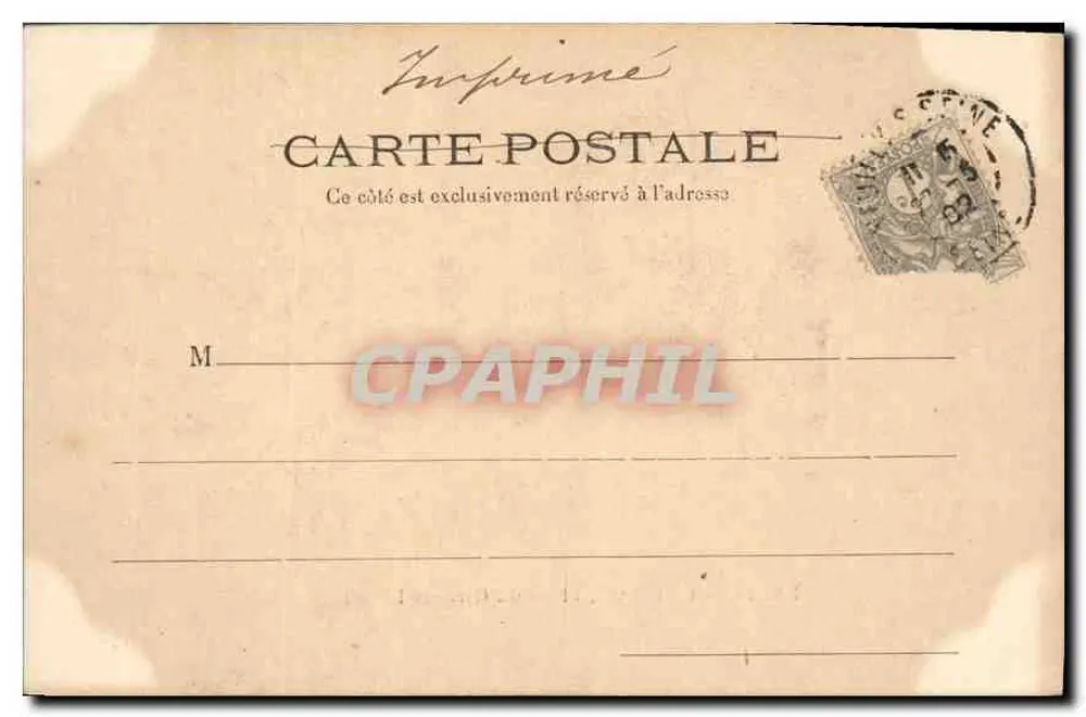PARIS — O Louvre, Praça do Carrossel — Editor Laffitte, n°41 - Verso