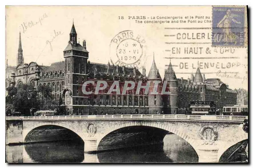 Paris - A Conciergerie e o Pont du Change — Les Éditions Artistiques - LIP - Frente