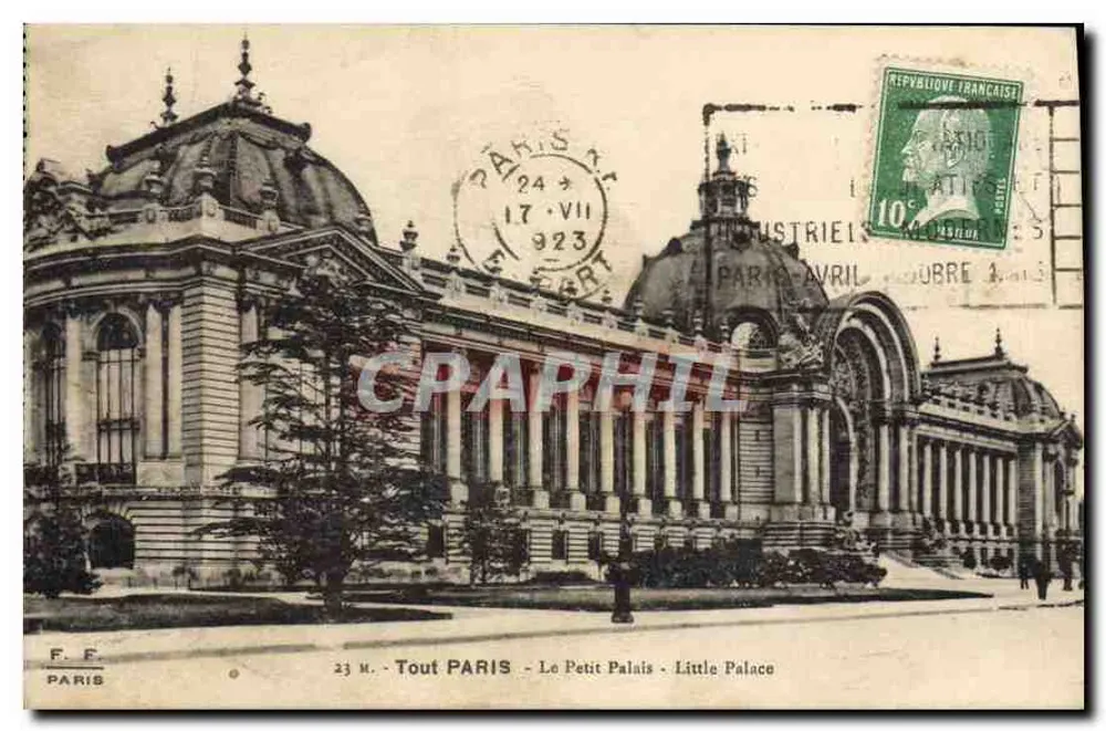 O Petit Palais — Pequeno Palácio — F. F. PARIS — n°23 - Frente