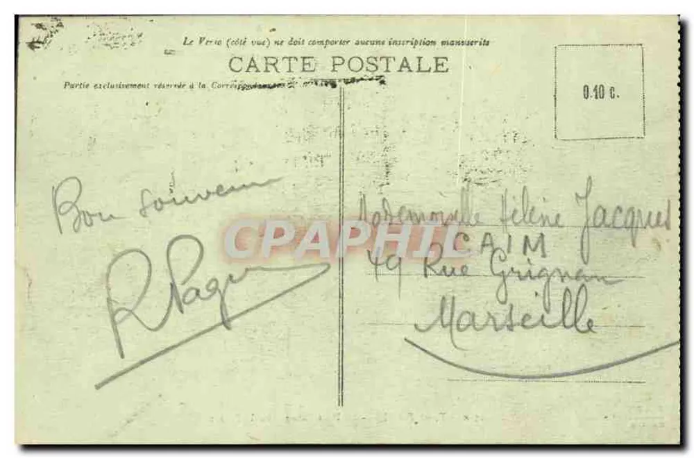 O Petit Palais — Pequeno Palácio — F. F. PARIS — n°23 - Verso