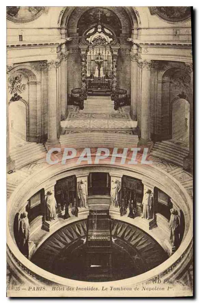 Paris — Hôtel des Invalides. Das Grab von Napoleon I — ND Phot. - Vorderseite