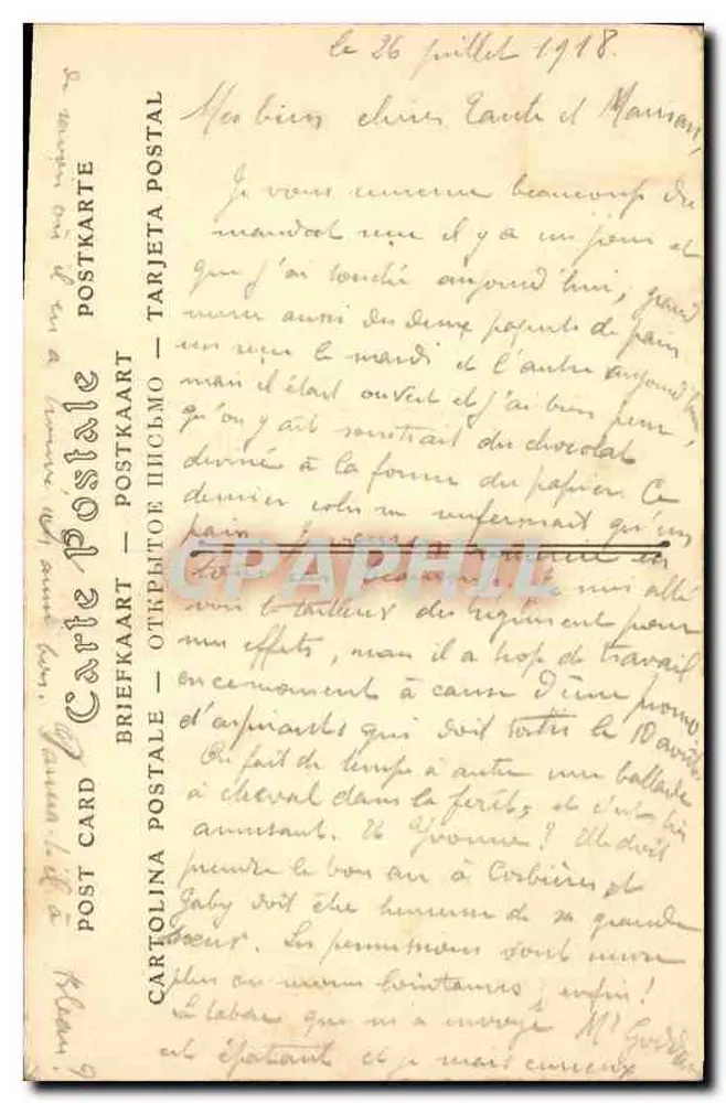 Paris — Hôtel des Invalides. Das Grab von Napoleon I — ND Phot. - Rückseite