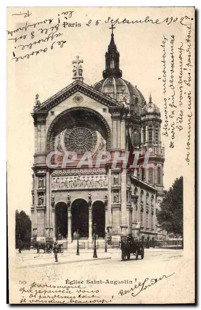 Igreja de São Agostinho — Paris — Editor: Paris, n° 50 - Frente