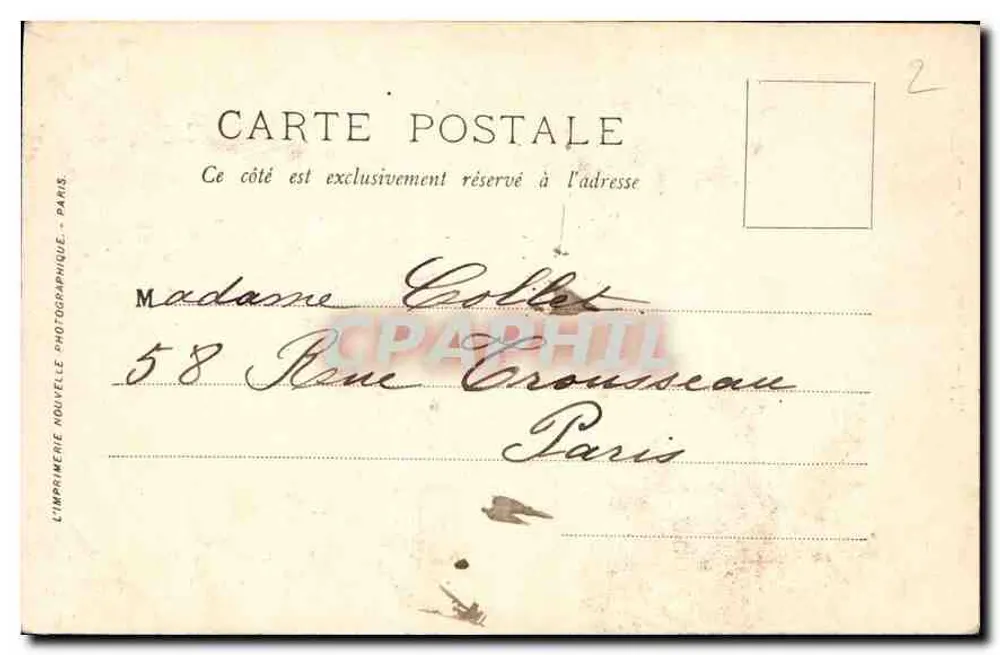 Paris — O Bois de Boulogne — LL - Verso