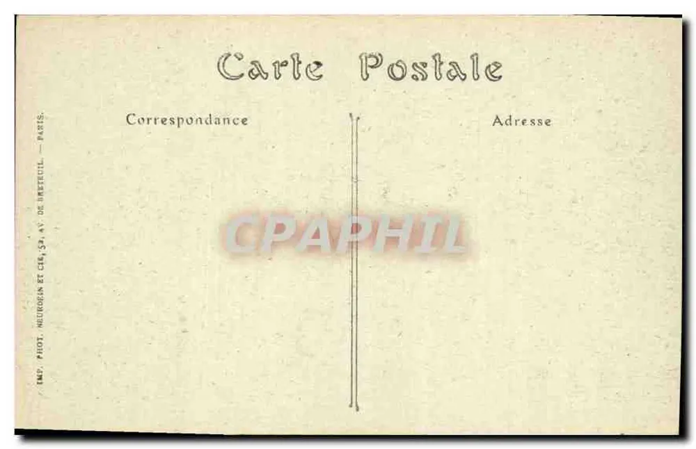 Panorama von Paris — Perspektive der Seine, Aufnahme vom Pavillon de Flore — Imp. Phot. Meulencien et Cie, 34 av. de l'Impr. — n° 2839 - Rückseite