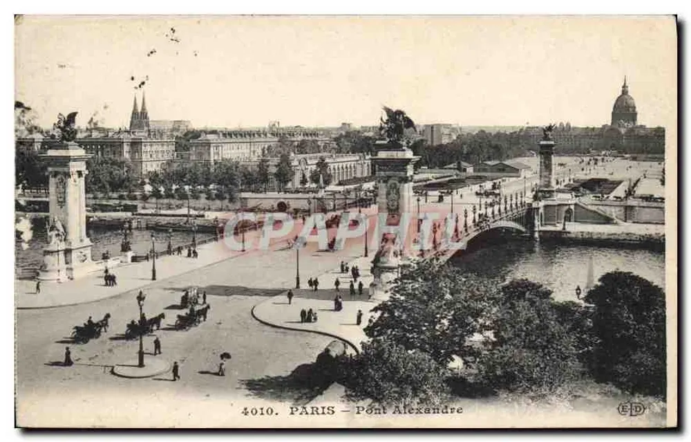 Paris — Pont Alexandre — Editora E.P.D. n° 4010 - Frente
