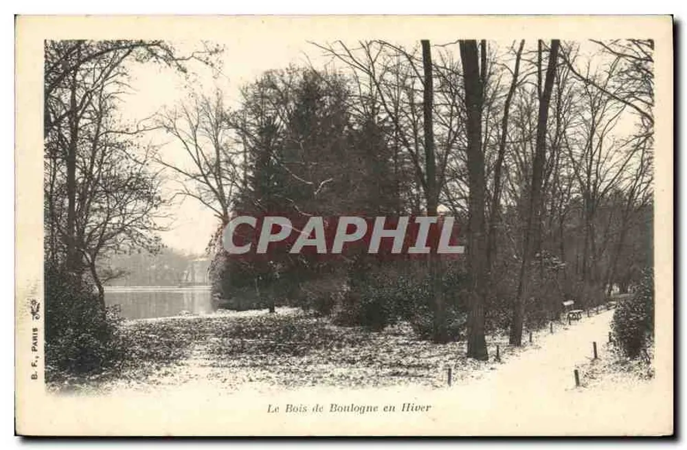 Der Bois de Boulogne im Winter — B. F., Paris - Vorderseite