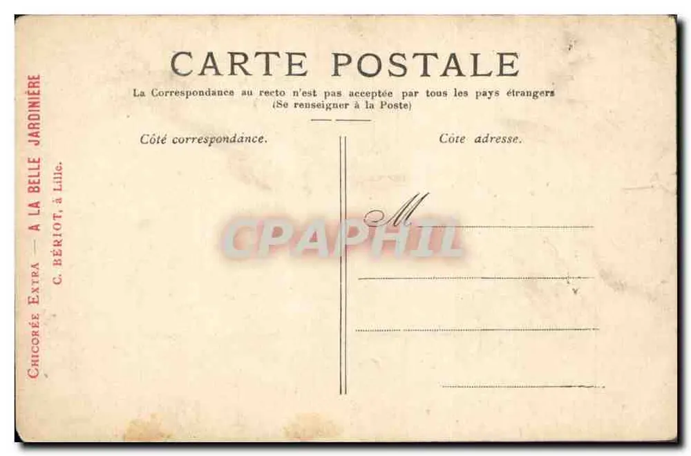 Paris — Notre-Dame — vue de la façade gothique, éditeur C. Bériot, Lille - Verso