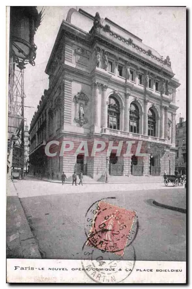 Parijs — Het Nieuwe Opéra Comique & de Place Boieldieu — Martin - Voorkant