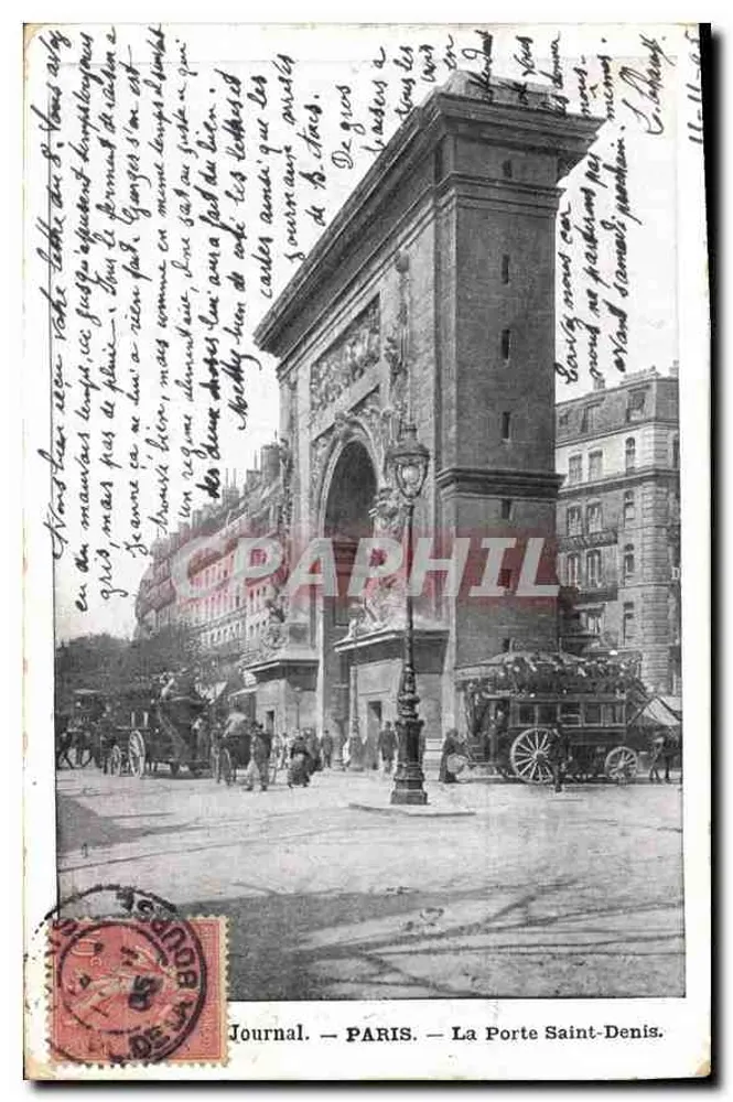 Paris — La Porte Saint-Denis — Journal - Recto