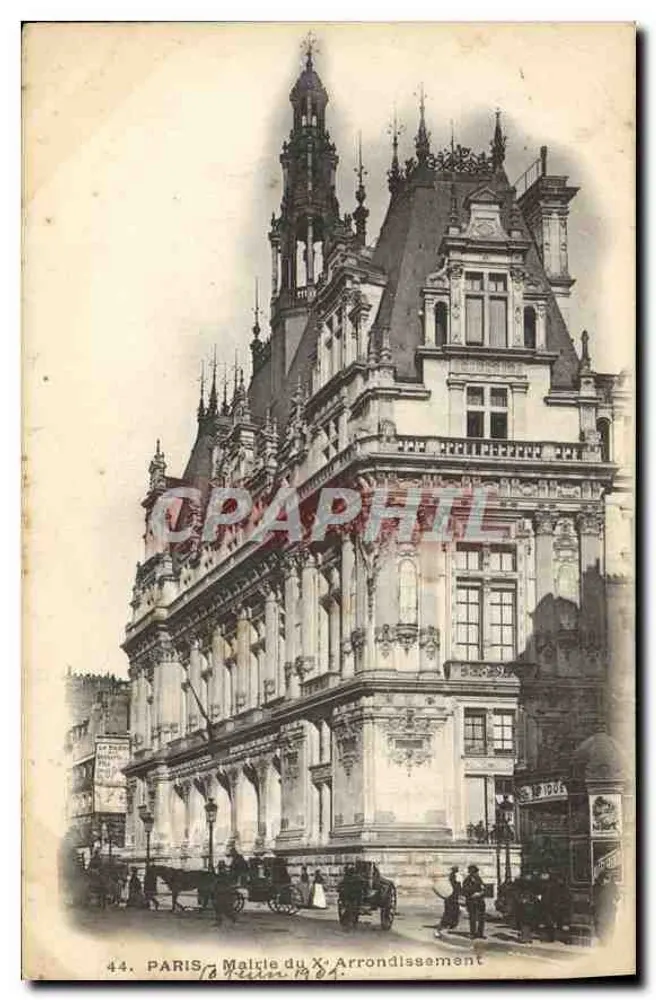 Paris - Prefeitura do 10º Arrondissement — n° 44 - Frente