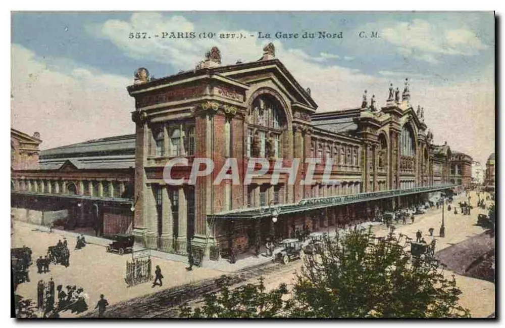 Paris (10º arr.) - A Estação Norte — C.M., n° 557 - Frente