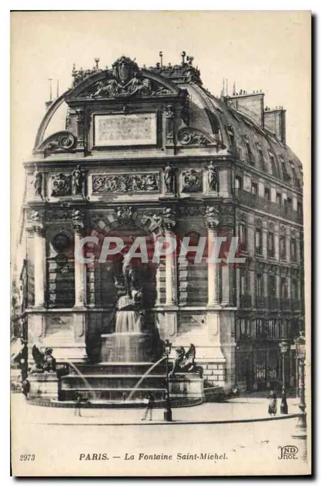 PARIS — A Fonte Saint-Michel — JND ROC, n° 2973 - Frente