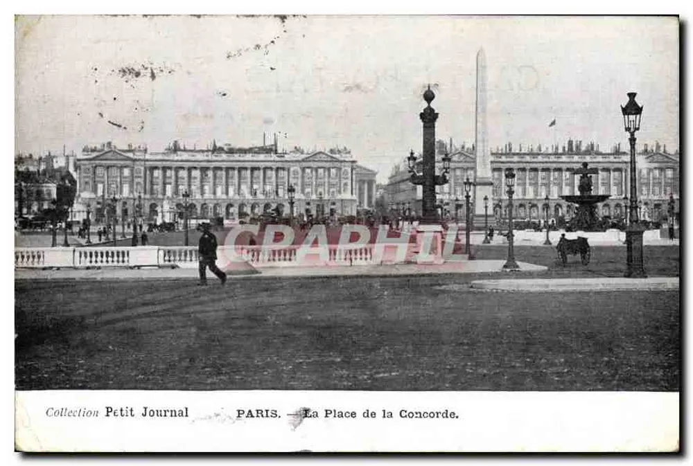 Paris — La Place de la Concorde — Collection Petit Journal - Awers
