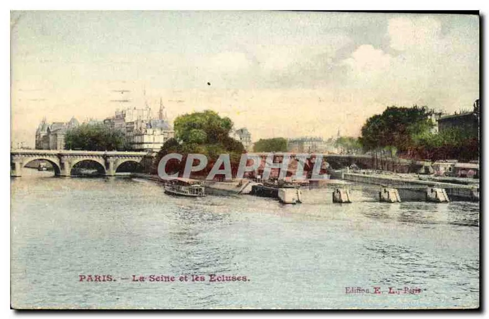 Paris — A Sênna e as Câmaras de Água — Edição E. L. Paris - Frente