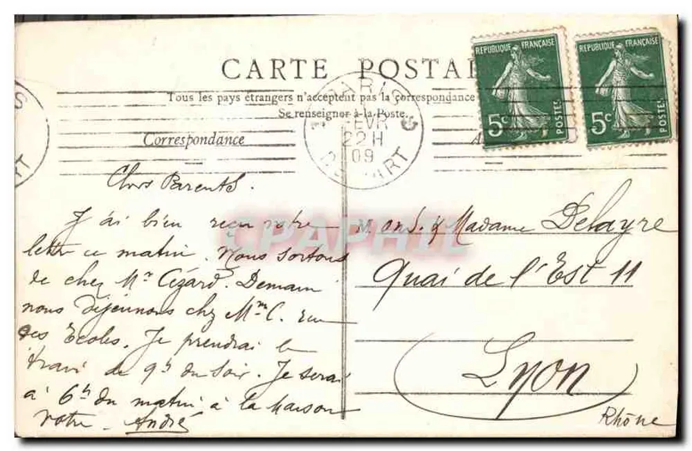 Paris — A Sênna e as Câmaras de Água — Edição E. L. Paris - Verso